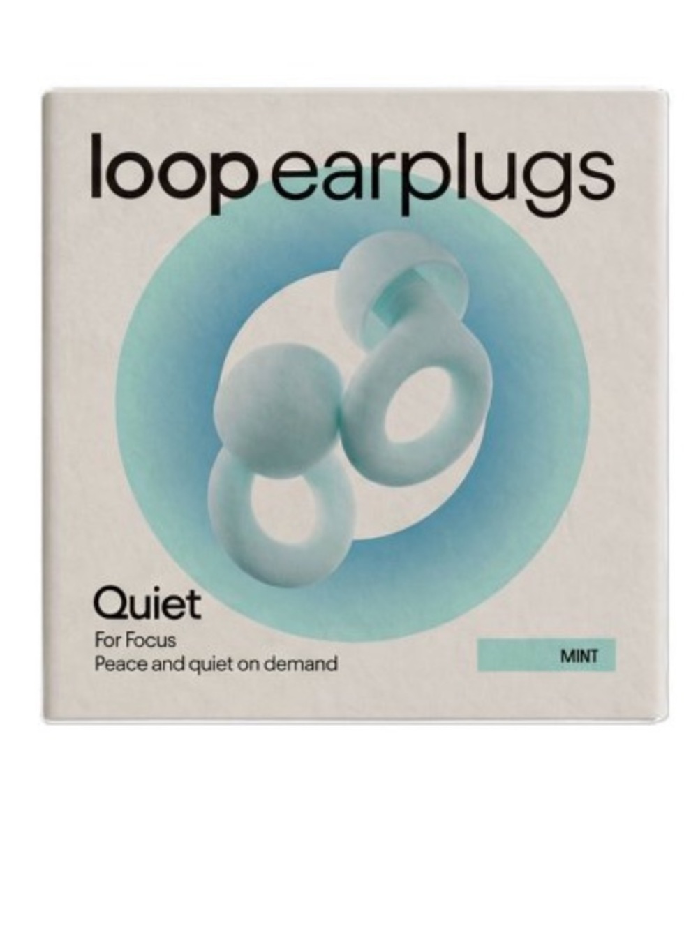 Loop Quiet™ 2 Earplugs for Focus, Travel and Sleep •Mint•